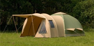 Groepskamperen op de mooiste plekjes van Nederland Voorbeeld van Ingerichte tent