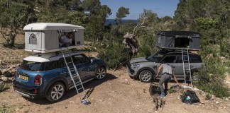 AirTop daktent voor de Mini Countryman AirTop daktent mini country