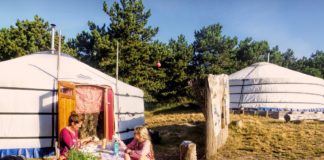 Logeren in een yurt is altijd een pure belevenis Logeren in een yurt