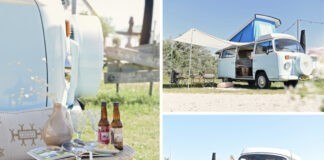 Slow travel met een vintage Volkswagen busje Slow travel met een vintage Volkswagen busje