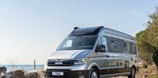 Vernieuwde Adria Twin Max buscampers op MAN Vernieuwde Adria Twin Max buscampers op MAN