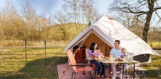 Nieuw: De opblaasbare Sahara Easy Air bell tent van Obelink Obelink Sahara Easy Air bell