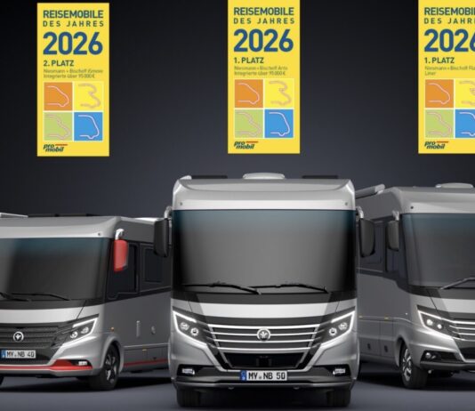 Drievoudige winst voor Niesmann+Bischoff bij promobil 2026 Drievoudige winst voor Niesmann+Bischoff bij promobil 2026