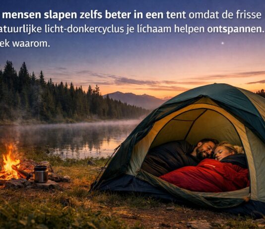 Beter slapen in een tent door natuur en frisse lucht Beter slapen in een tent door natuur en frisse lucht