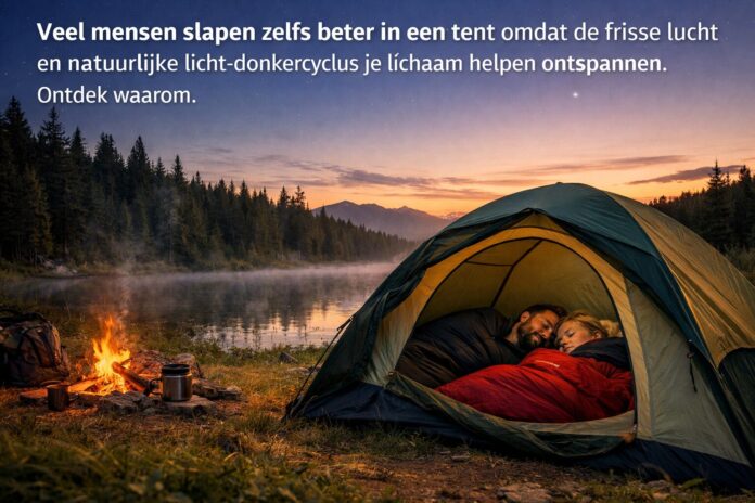 Beter slapen in een tent door natuur en frisse lucht Beter slapen in een tent door natuur en frisse lucht
