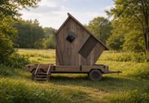 Bijzondere overnachtingen in Noordenveldse dwaashoeves mobiele dwaashoeve Huis op de kop