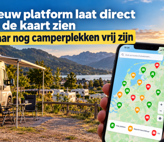 Nieuw platform toont vrije camperplekken op de kaart Nieuw platform toont vrije camperplekken op de kaart