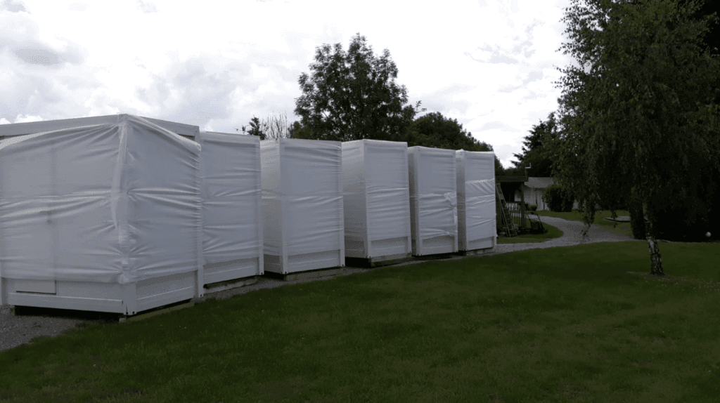 Geleverde sanitaire units