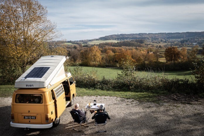 Reizen met een elektrische campervan van evan