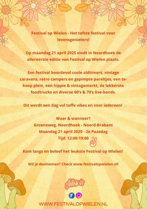 Festival op Wielen Programma