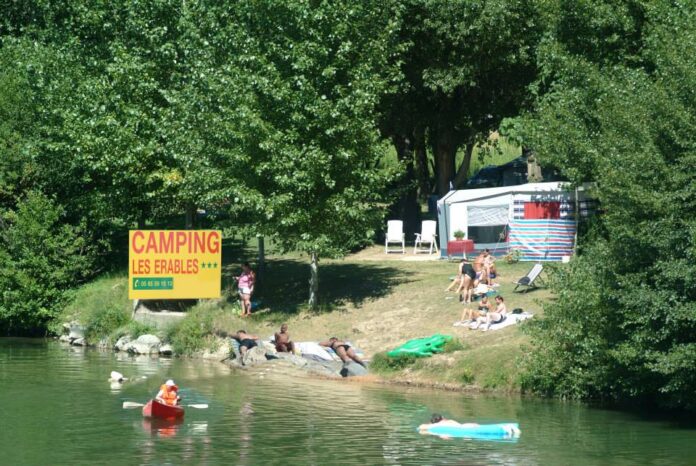 Kamperen aan de Tarn bij Camping Les Erables