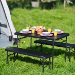 COLEMAN 4 PERSON PACKAWAY TABLE & BENCH SET
