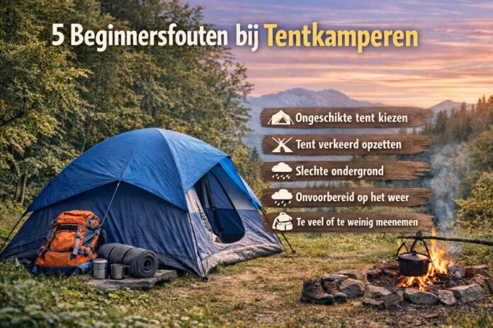 Beginnersfouten bij tentkamperen vermijden