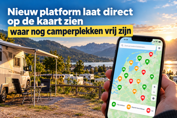 Nieuw platform toont vrije camperplekken op de kaart